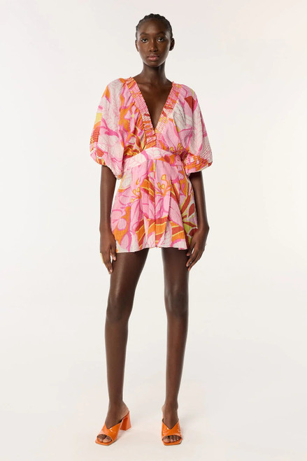 Chantal CT Stripe Short Jumpsuit - Pink Macro Lilium